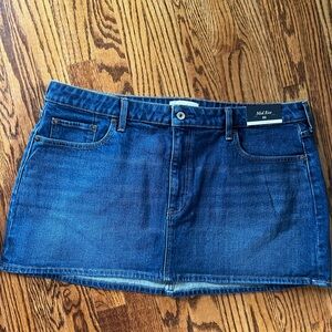 Denim Mini Skirt - Blue
